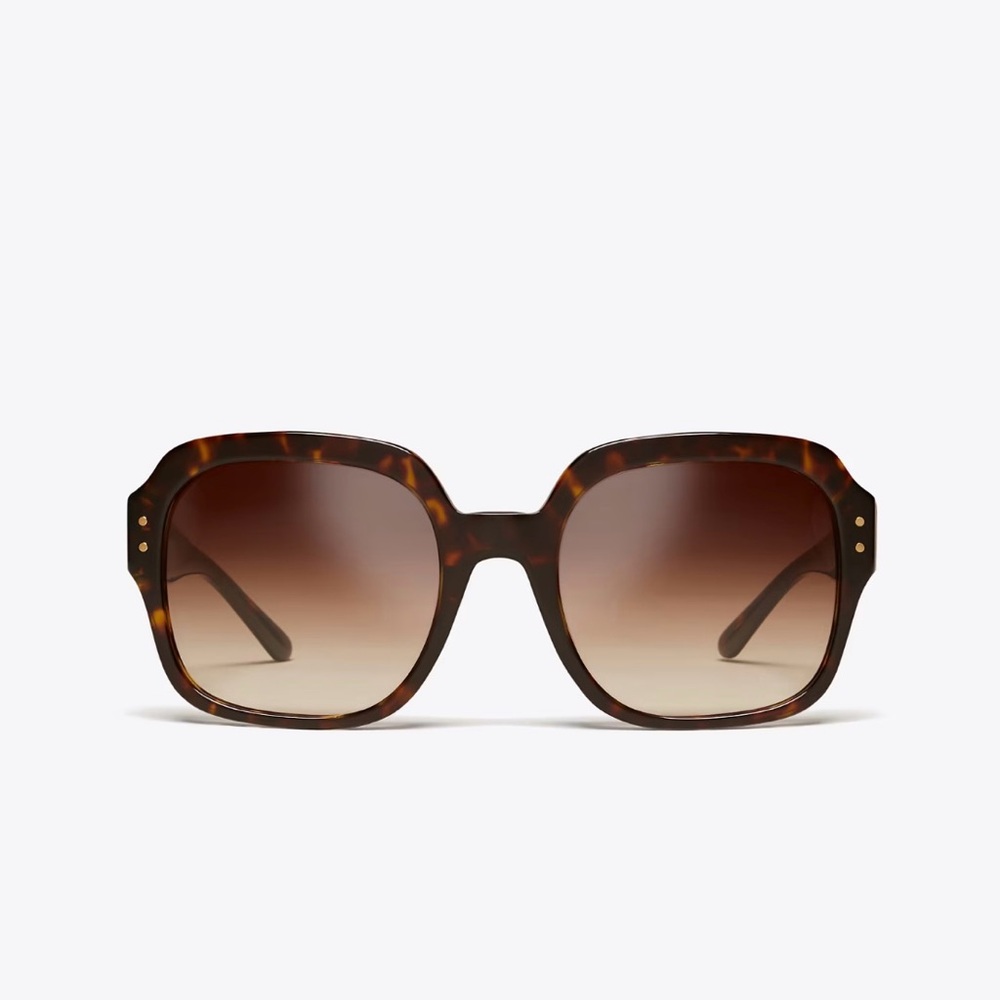Tory Burch Oversized Square Logo Sunglasses